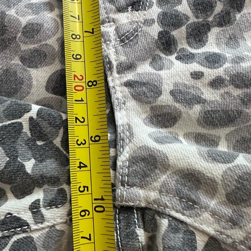 MOTHER Mid Rise Dazzler Ankle Jeans Size 29 Animal Print Skinny Grey - Picture 13 of 14